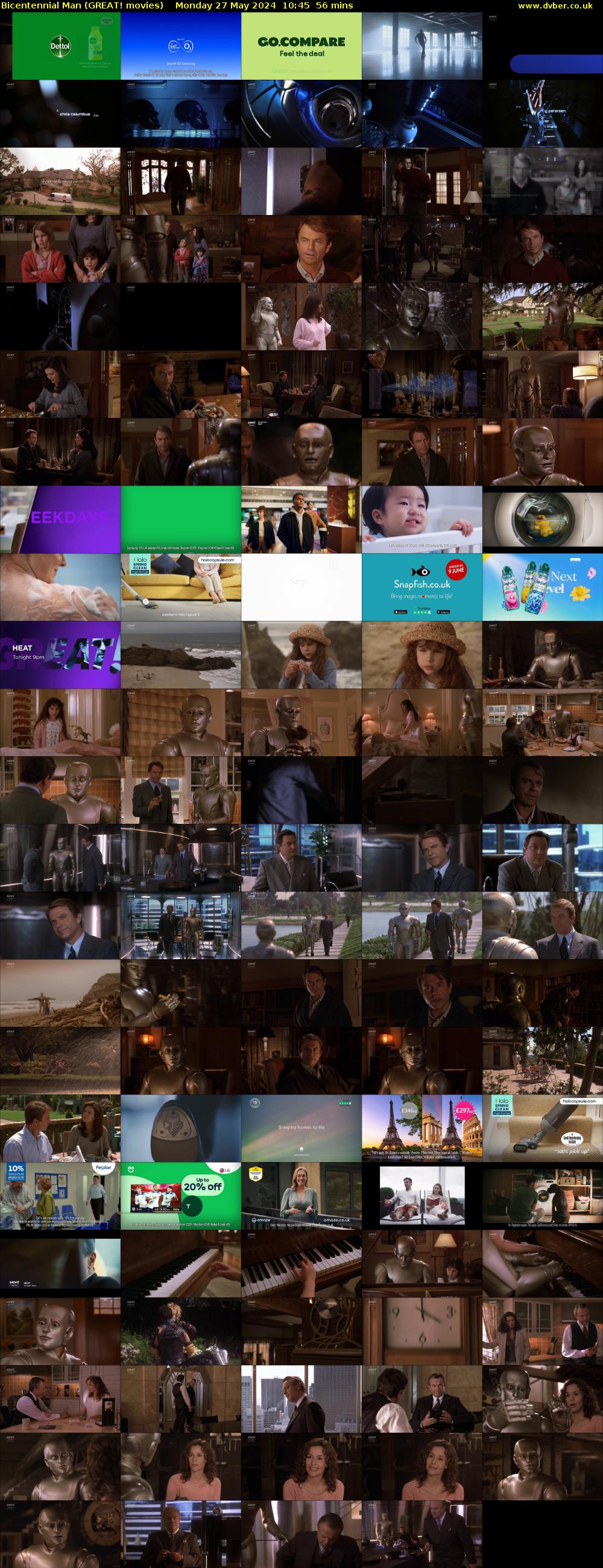 Bicentennial Man (GREAT! movies) Monday 27 May 2024 10:45 - 11:41