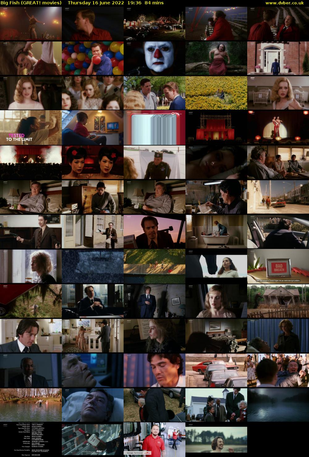 Big Fish (GREAT! movies) Thursday 16 June 2022 19:36 - 21:00