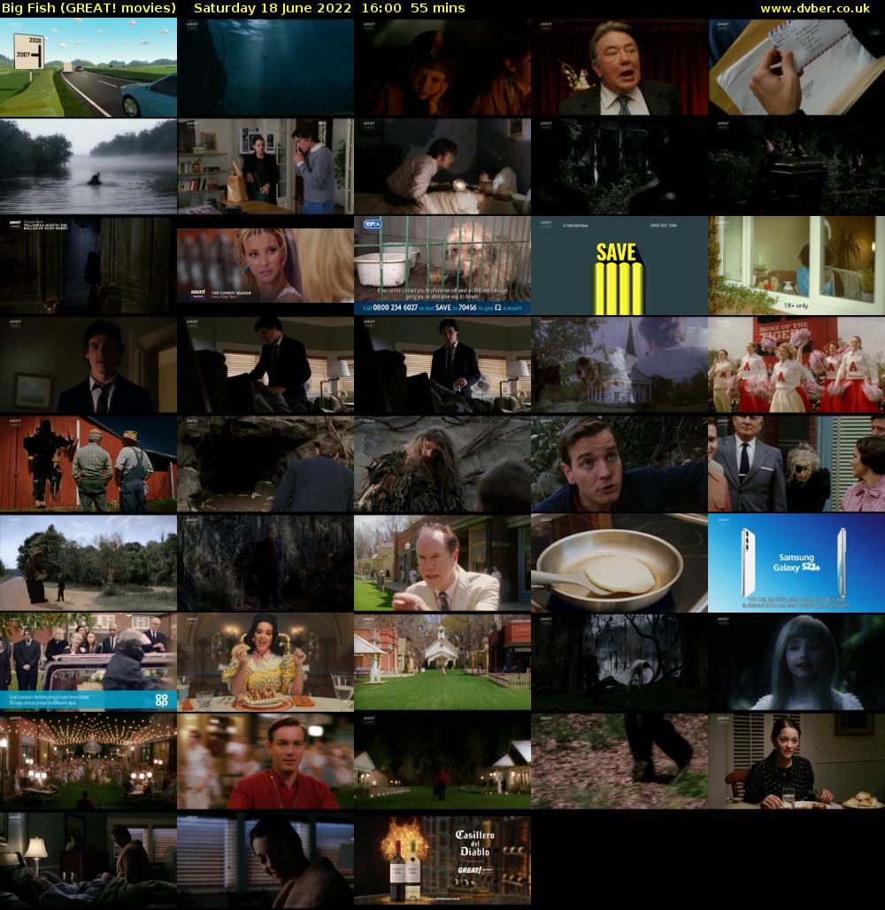 Big Fish (GREAT! movies) Saturday 18 June 2022 16:00 - 16:55