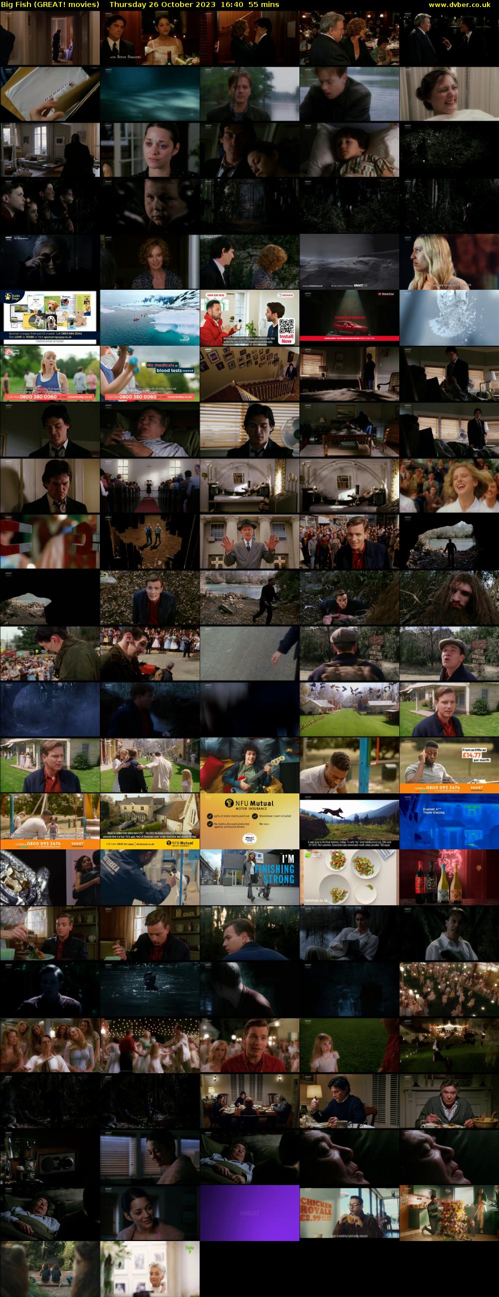 Big Fish (GREAT! movies) Thursday 26 October 2023 16:40 - 17:35