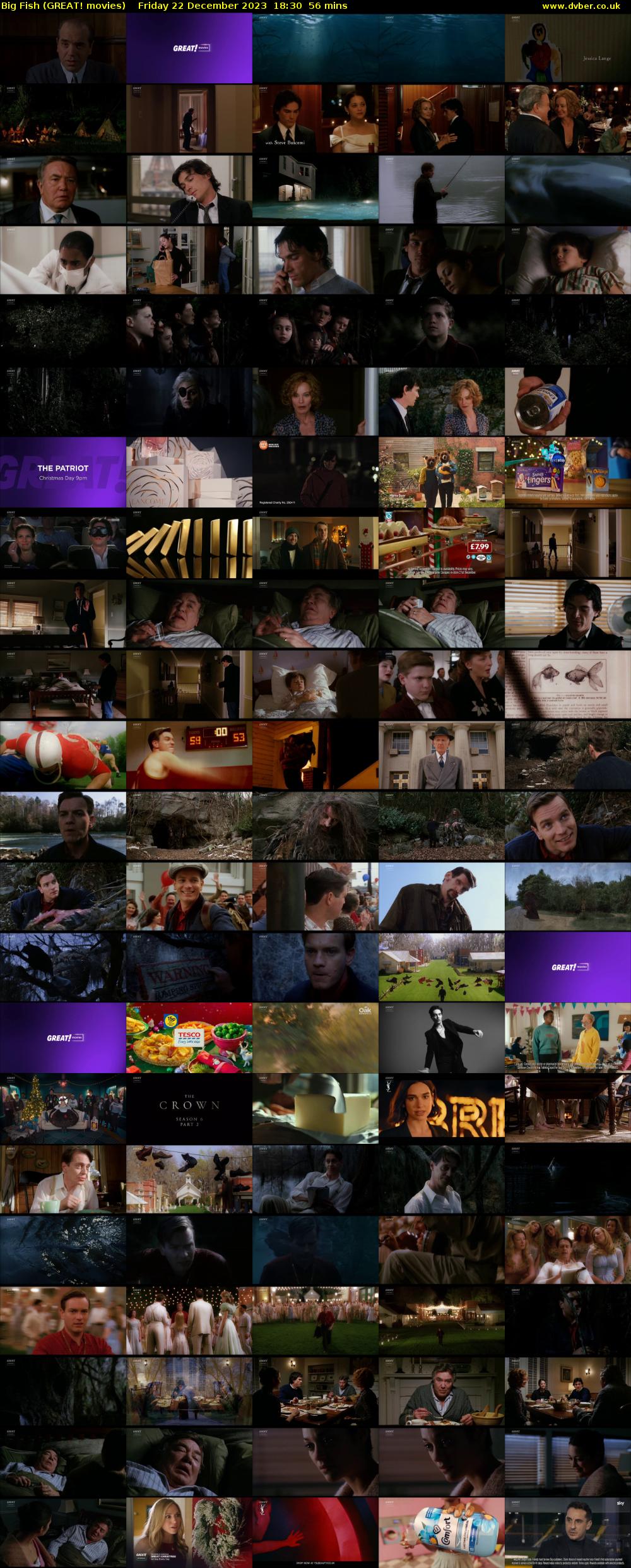Big Fish (GREAT! movies) Friday 22 December 2023 18:30 - 19:26