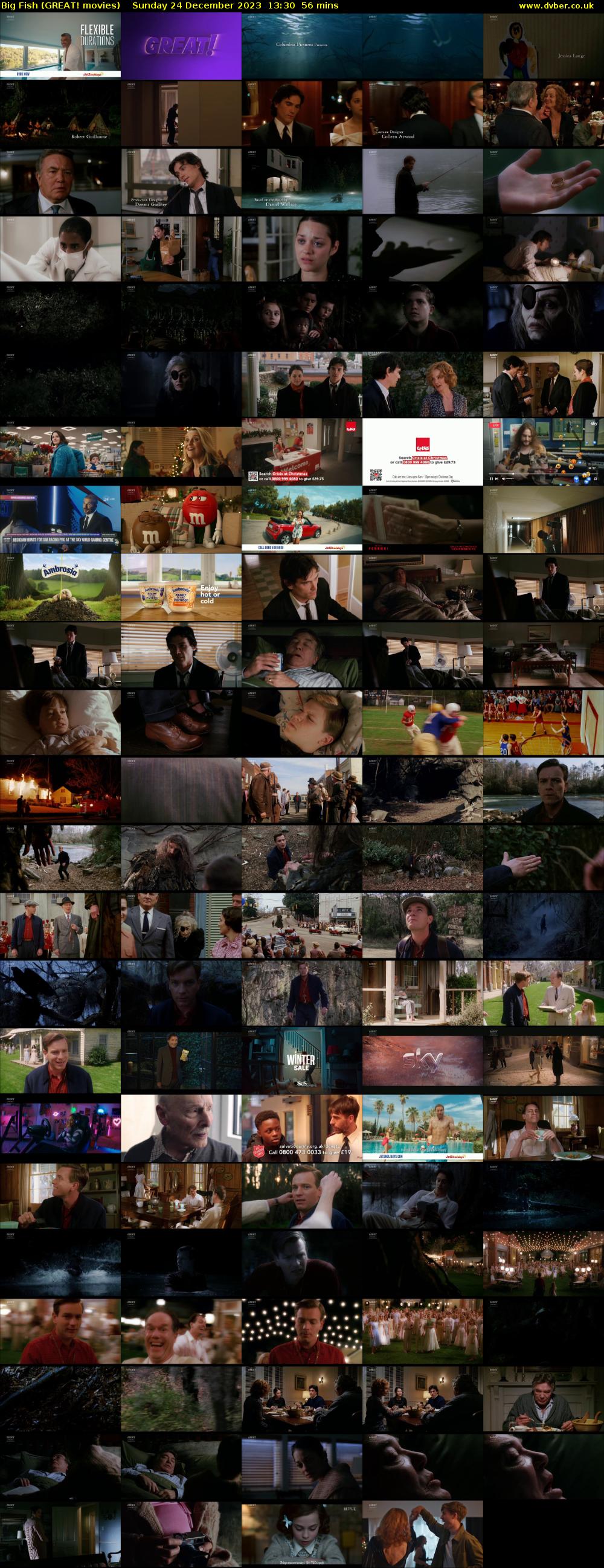 Big Fish (GREAT! movies) Sunday 24 December 2023 13:30 - 14:26