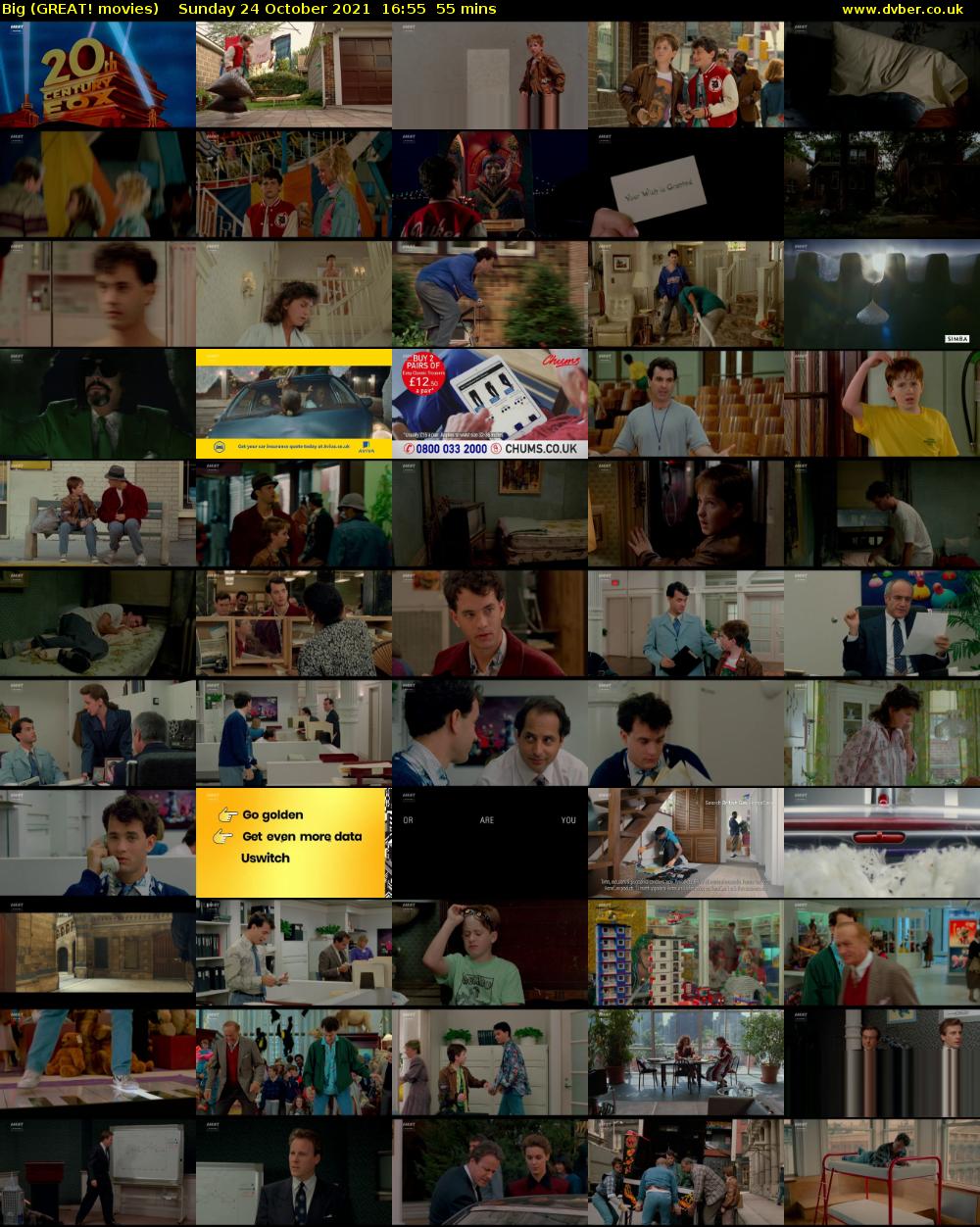 Big (GREAT! movies) Sunday 24 October 2021 16:55 - 17:50