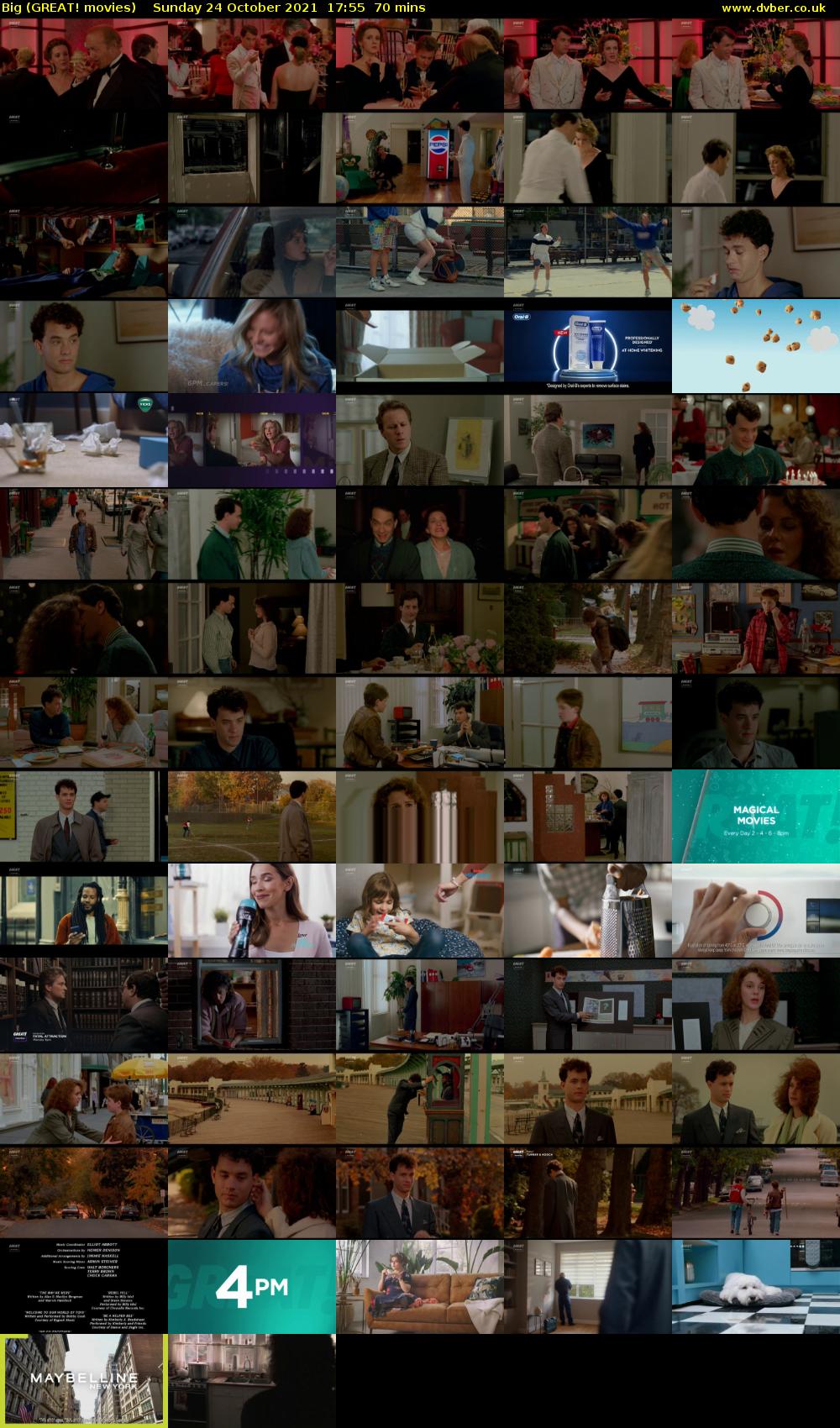 Big (GREAT! movies) Sunday 24 October 2021 17:55 - 19:05