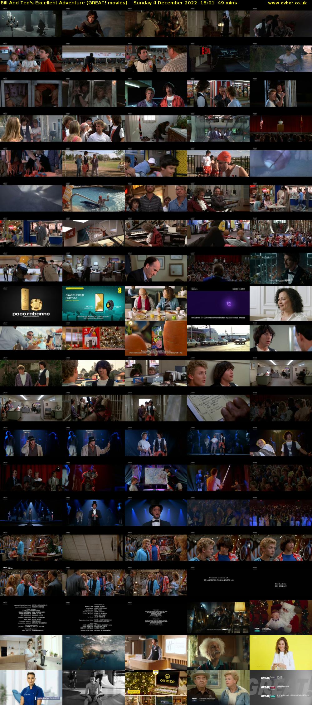 Bill And Ted's Excellent Adventure (GREAT! movies) Sunday 4 December 2022 18:01 - 18:50