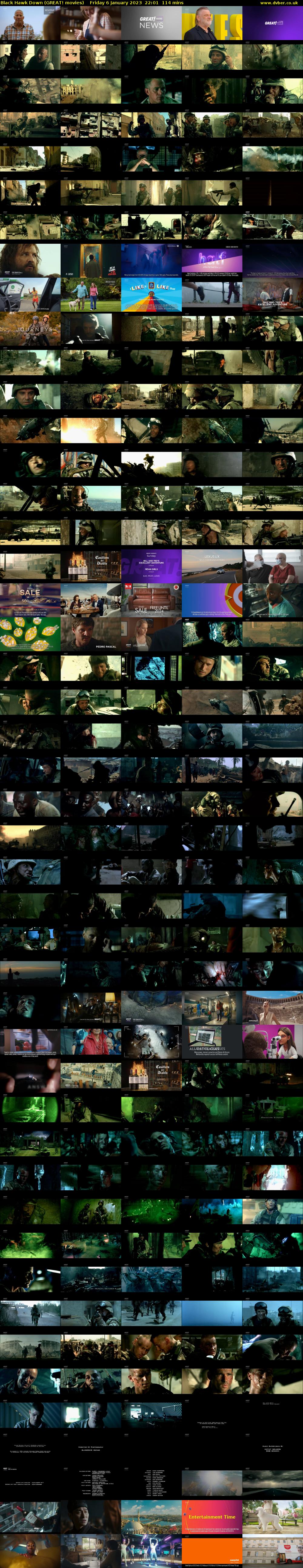 Black Hawk Down (GREAT! movies) Friday 6 January 2023 22:01 - 23:55