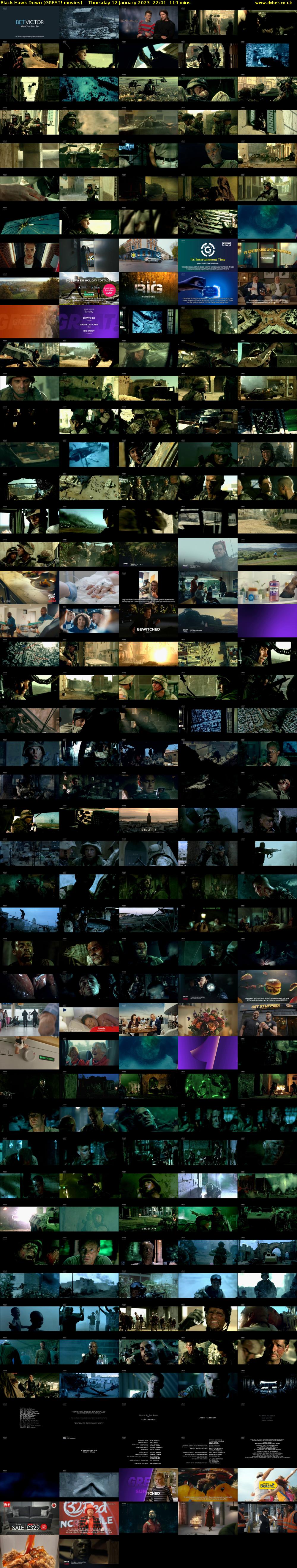 Black Hawk Down (GREAT! movies) Thursday 12 January 2023 22:01 - 23:55