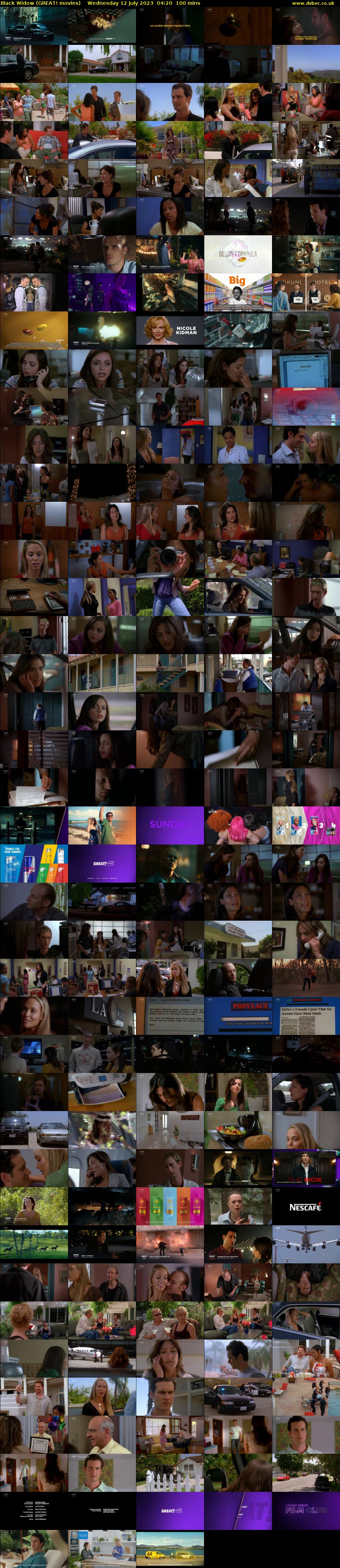 Black Widow (GREAT! movies) Wednesday 12 July 2023 04:20 - 06:00