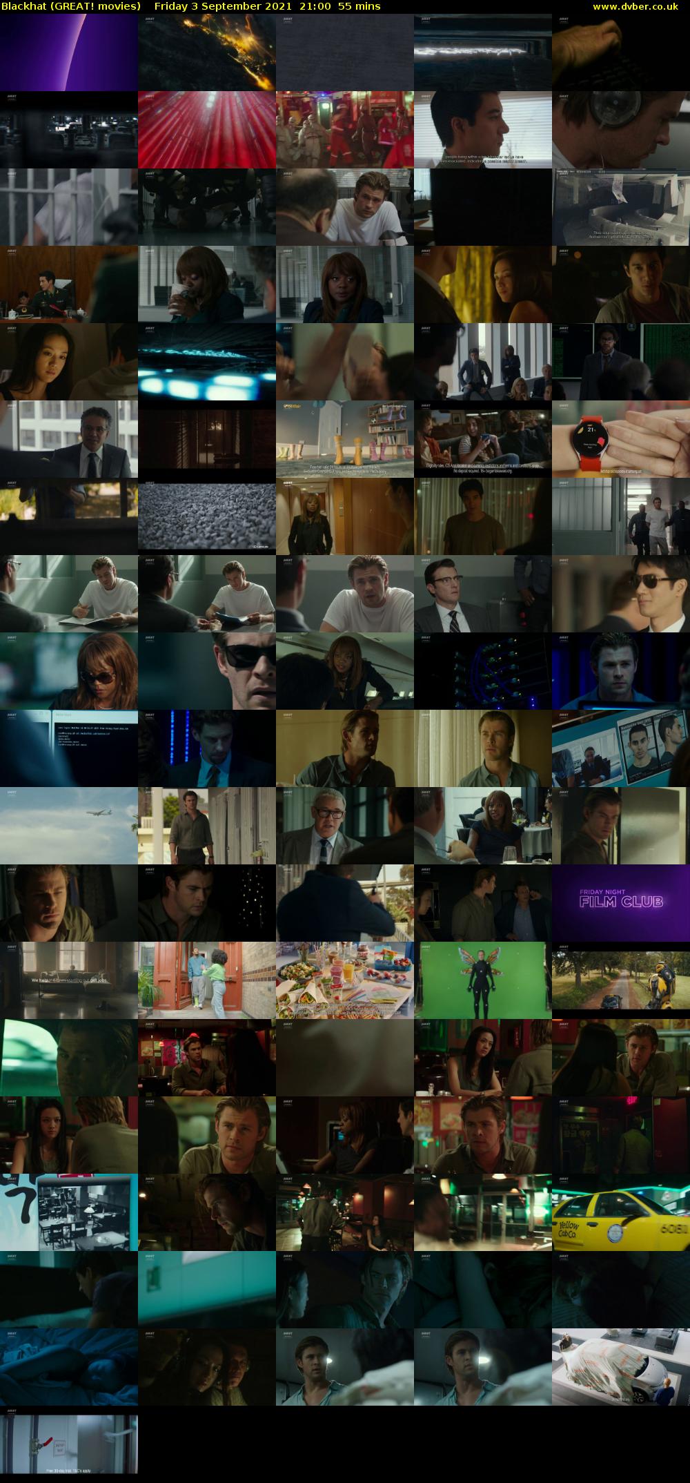 Blackhat (GREAT! movies) Friday 3 September 2021 21:00 - 21:55