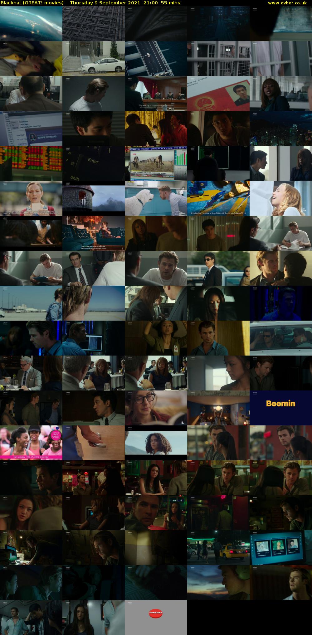 Blackhat (GREAT! movies) Thursday 9 September 2021 21:00 - 21:55