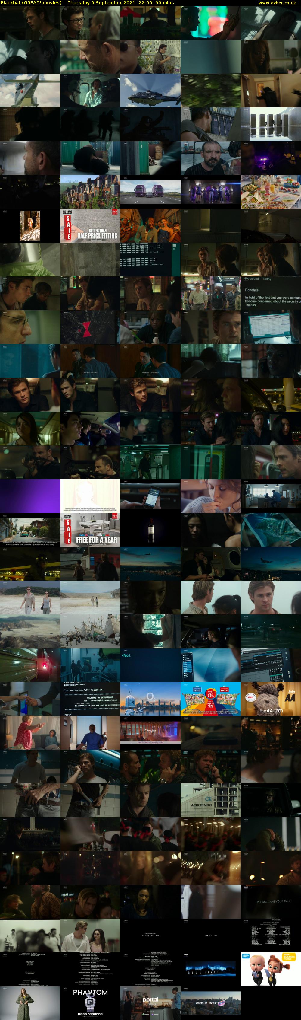 Blackhat (GREAT! movies) Thursday 9 September 2021 22:00 - 23:30