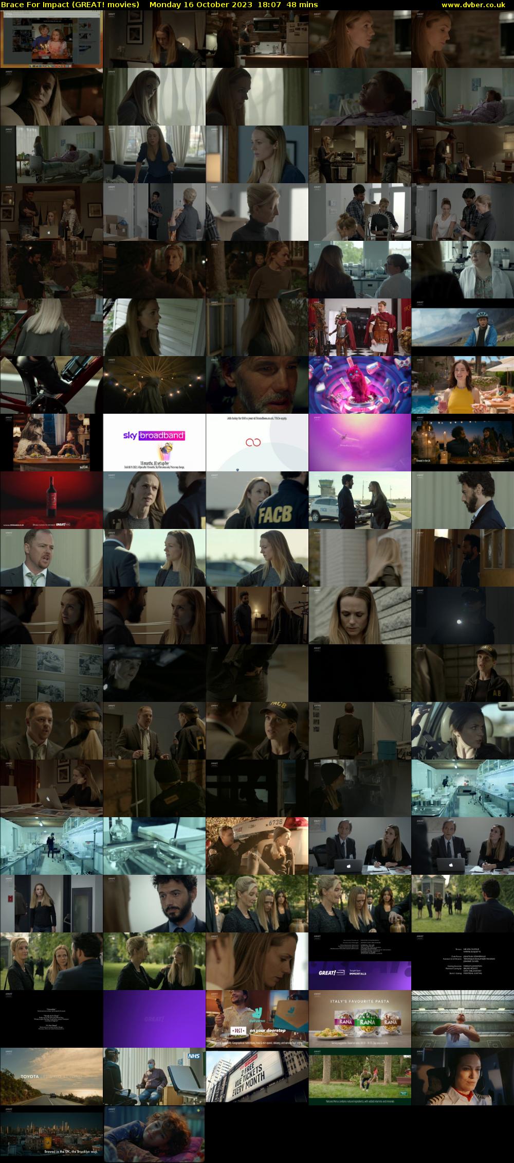 Brace For Impact (GREAT! movies) Monday 16 October 2023 18:07 - 18:55