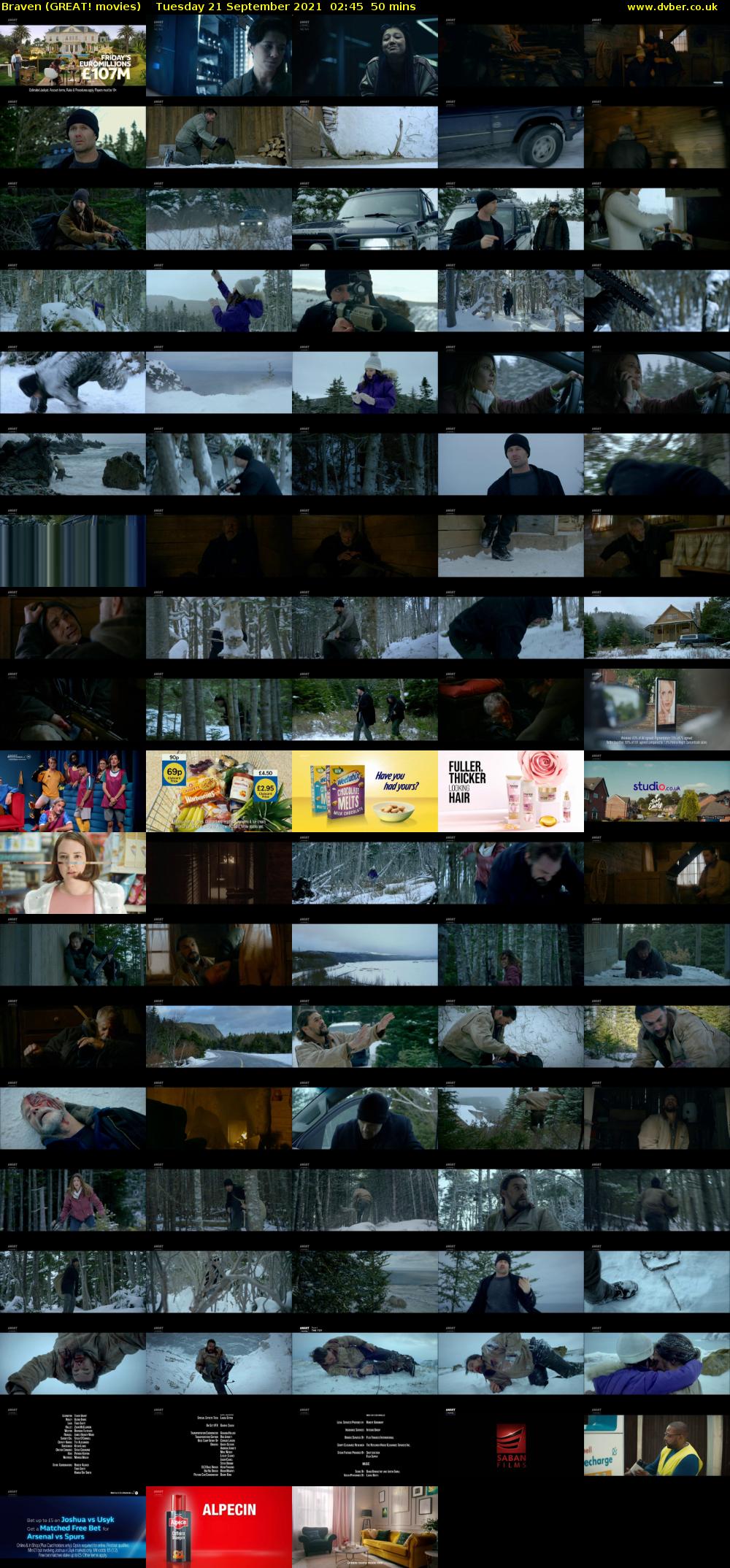 Braven (GREAT! movies) Tuesday 21 September 2021 02:45 - 03:35