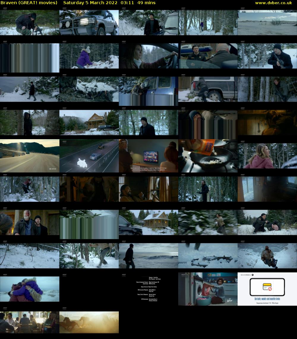 Braven (GREAT! movies) Saturday 5 March 2022 03:11 - 04:00