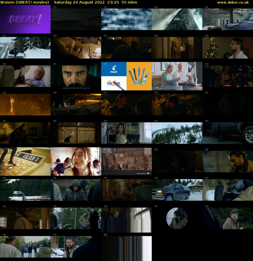 Braven (GREAT! movies) Saturday 20 August 2022 23:25 - 00:20