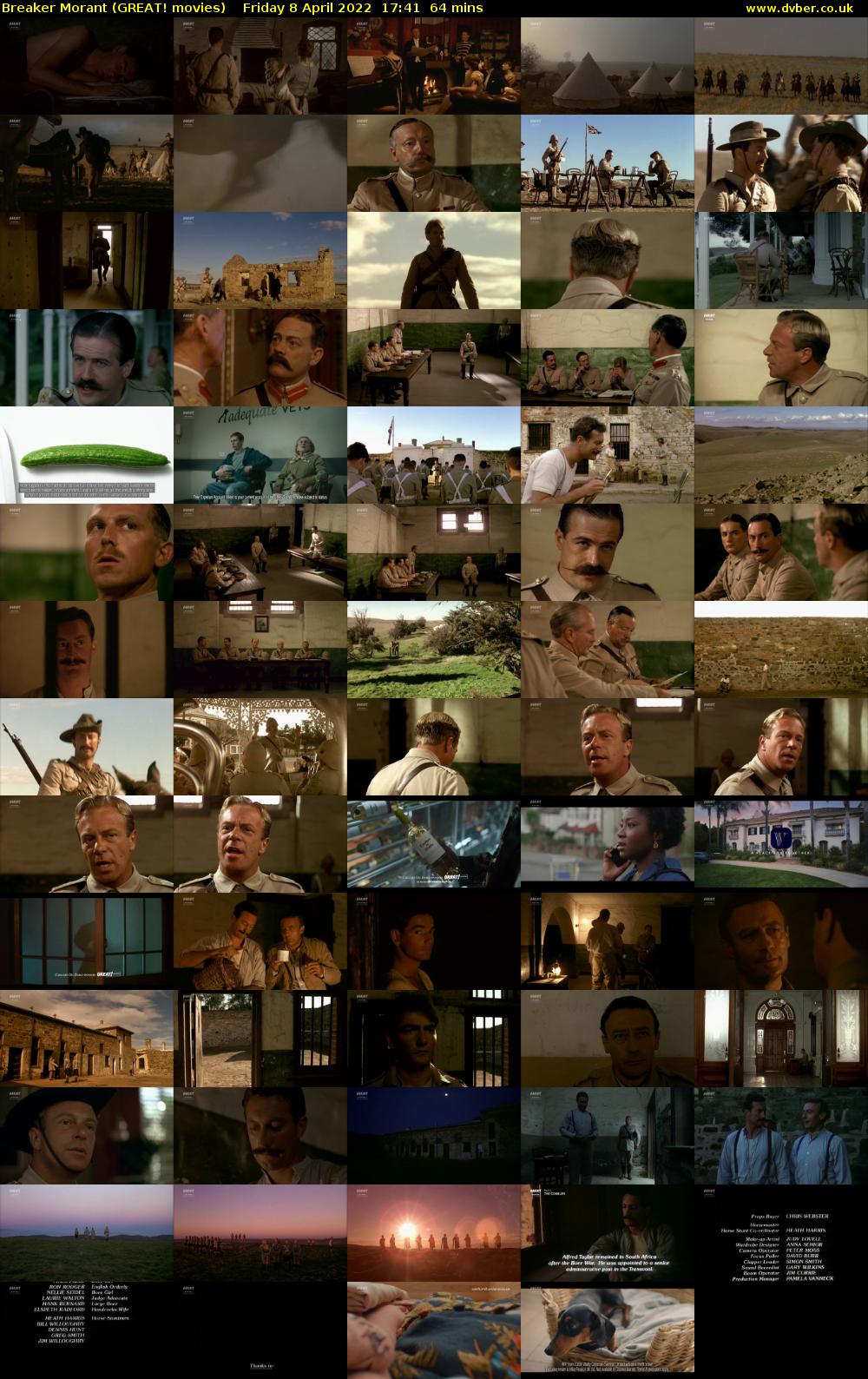 Breaker Morant (GREAT! movies) Friday 8 April 2022 17:41 - 18:45