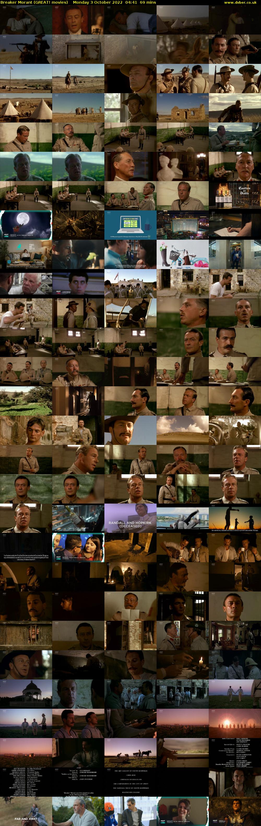 Breaker Morant (GREAT! movies) Monday 3 October 2022 04:41 - 05:50
