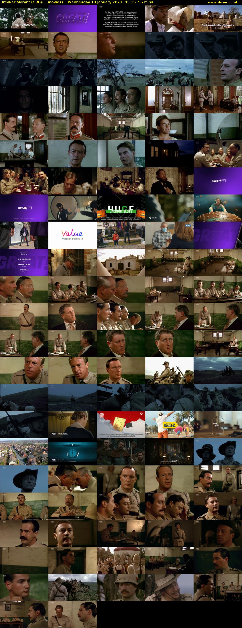 Breaker Morant (GREAT! movies) Wednesday 18 January 2023 03:35 - 04:30