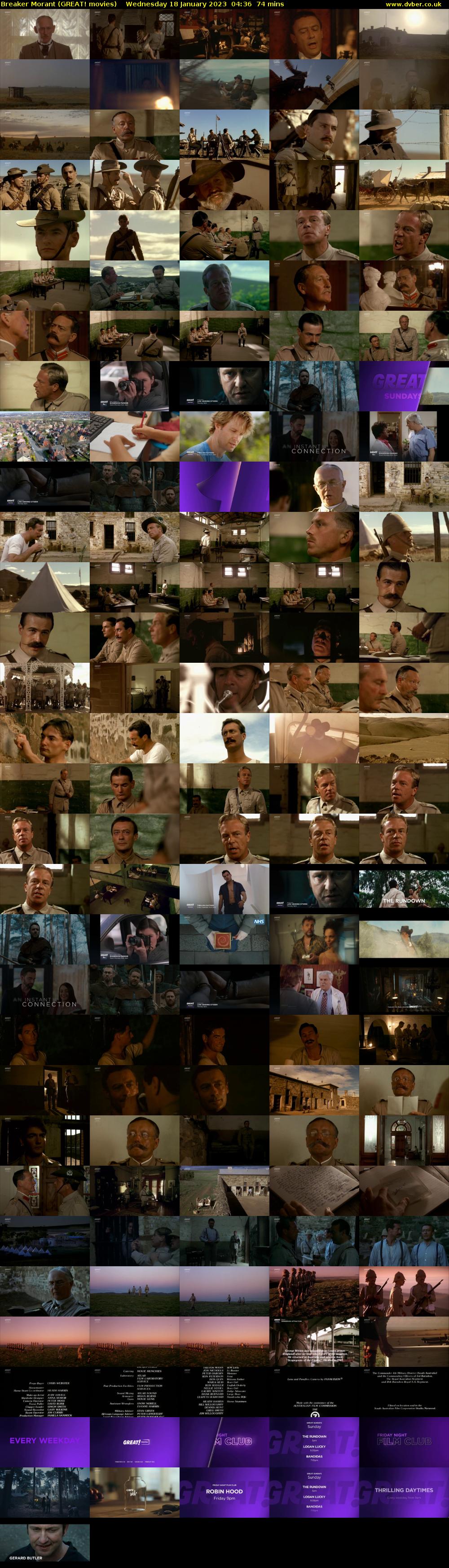 Breaker Morant (GREAT! movies) Wednesday 18 January 2023 04:36 - 05:50
