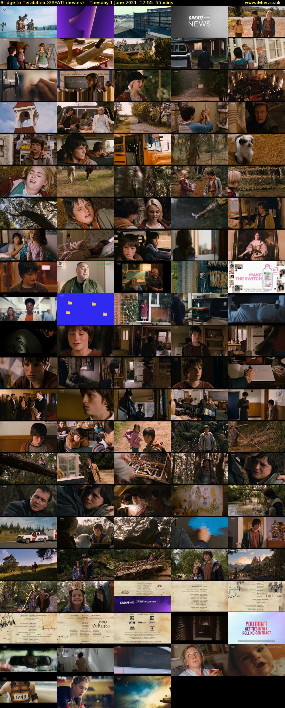 Bridge to Terabithia (GREAT! movies) Tuesday 1 June 2021 17:55 - 18:50