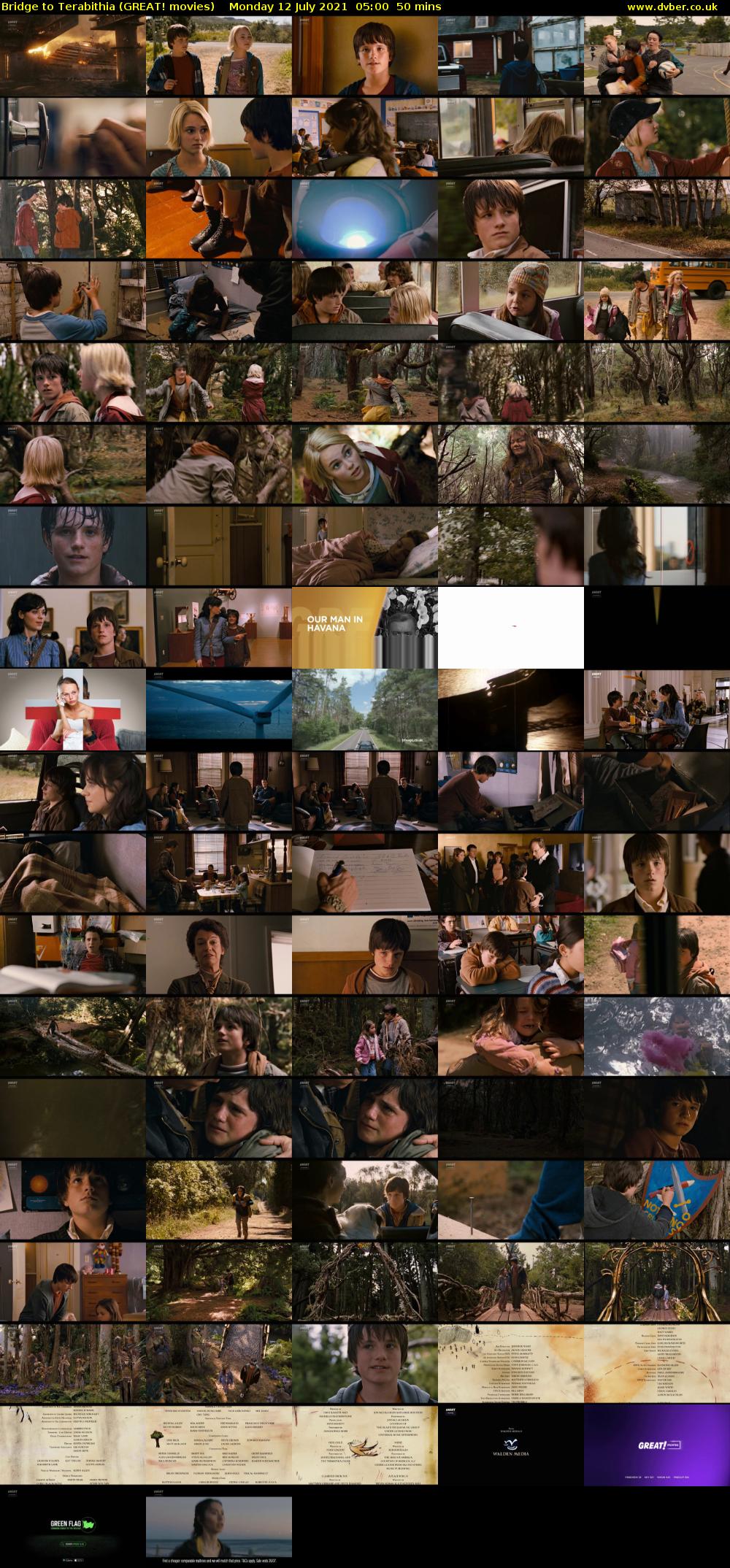 Bridge to Terabithia (GREAT! movies) Monday 12 July 2021 05:00 - 05:50