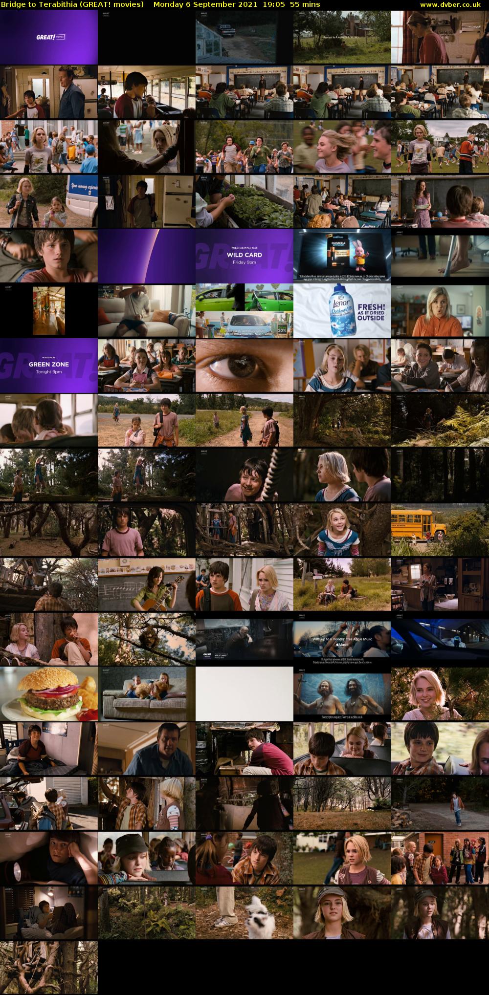 Bridge to Terabithia (GREAT! movies) Monday 6 September 2021 19:05 - 20:00