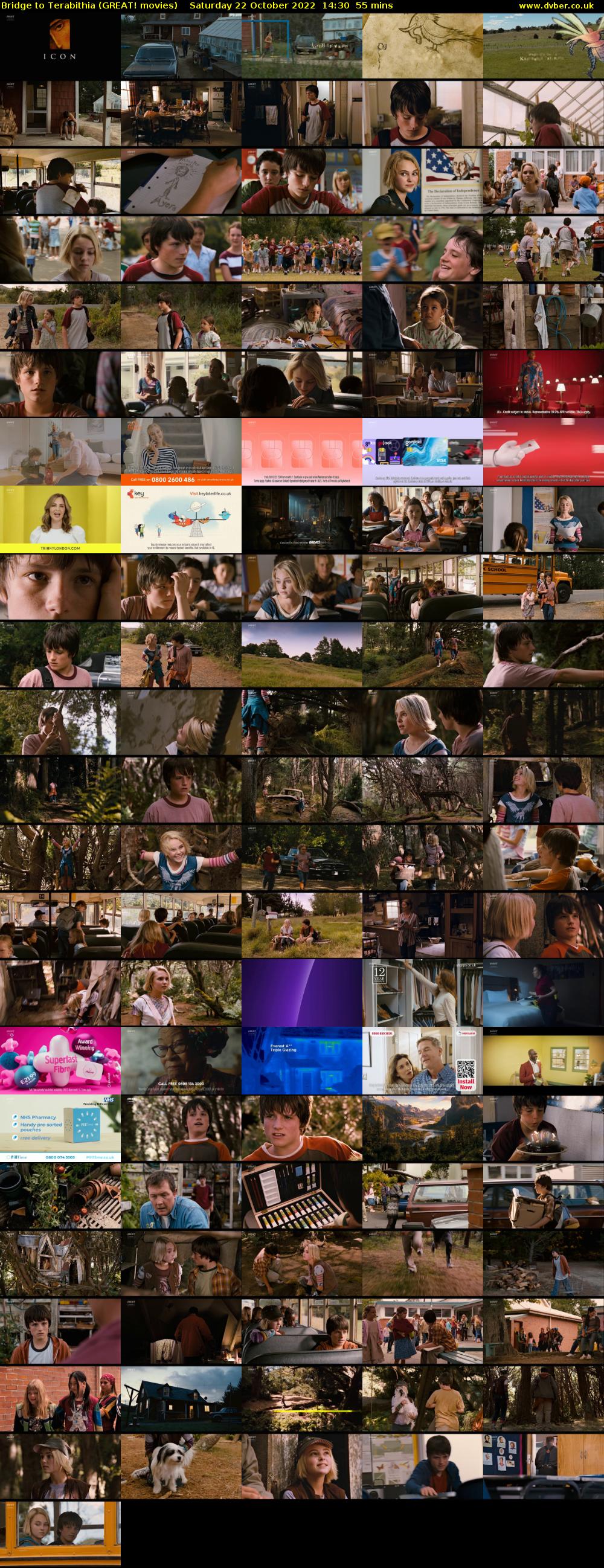 Bridge to Terabithia (GREAT! movies) Saturday 22 October 2022 14:30 - 15:25