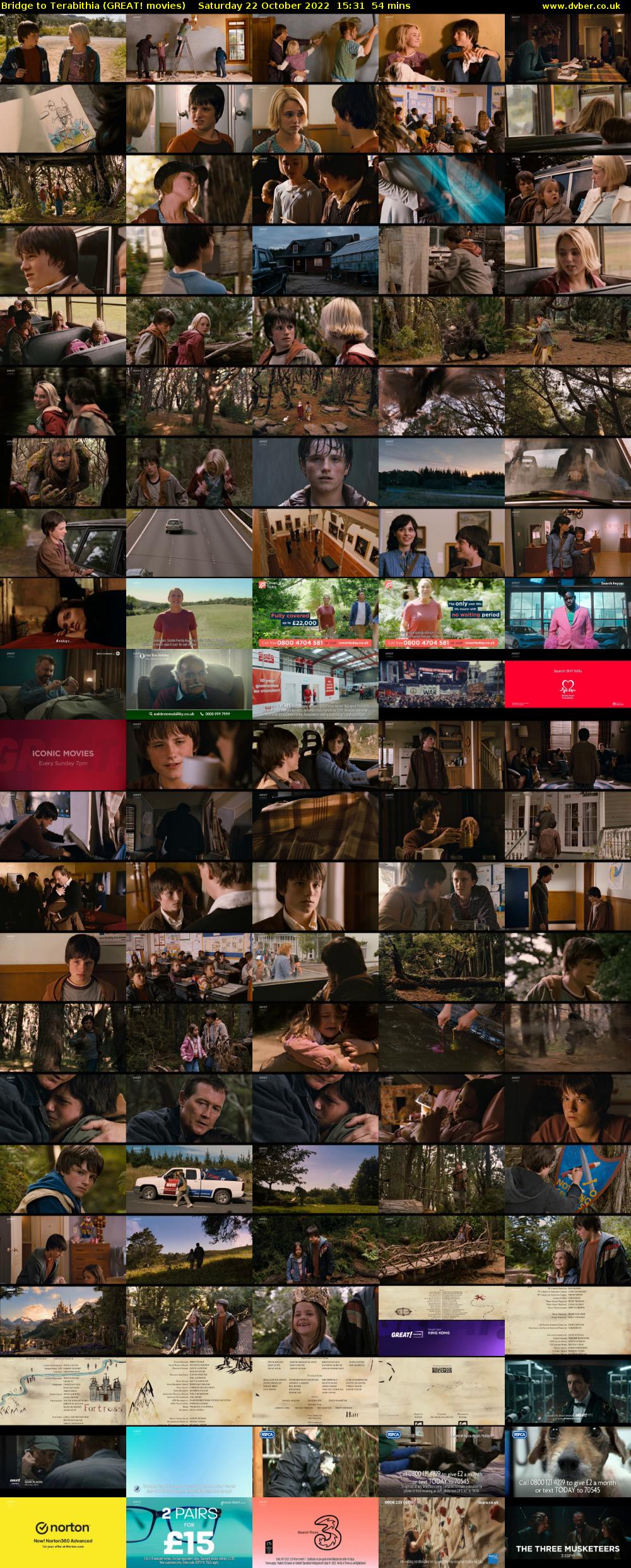 Bridge to Terabithia (GREAT! movies) Saturday 22 October 2022 15:31 - 16:25