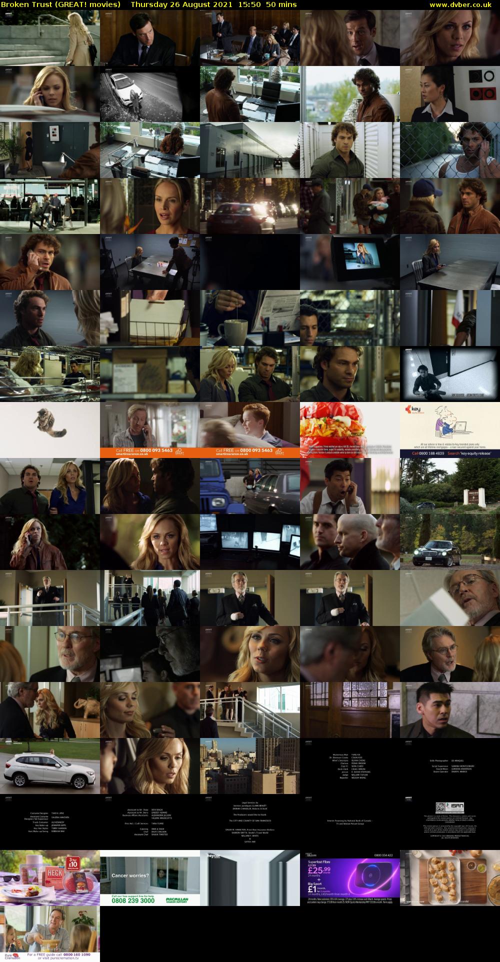 Broken Trust (GREAT! movies) Thursday 26 August 2021 15:50 - 16:40