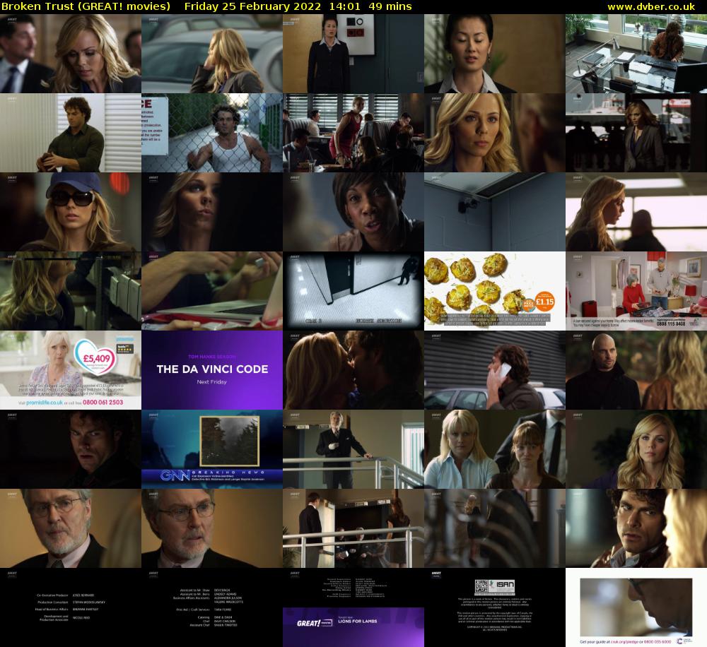Broken Trust (GREAT! movies) Friday 25 February 2022 14:01 - 14:50