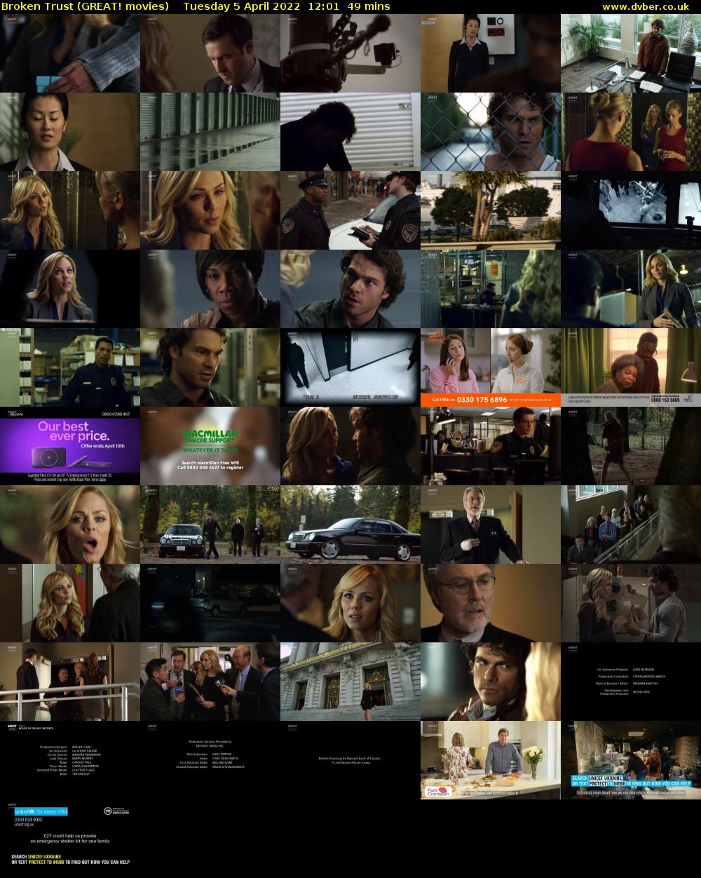 Broken Trust (GREAT! movies) Tuesday 5 April 2022 12:01 - 12:50