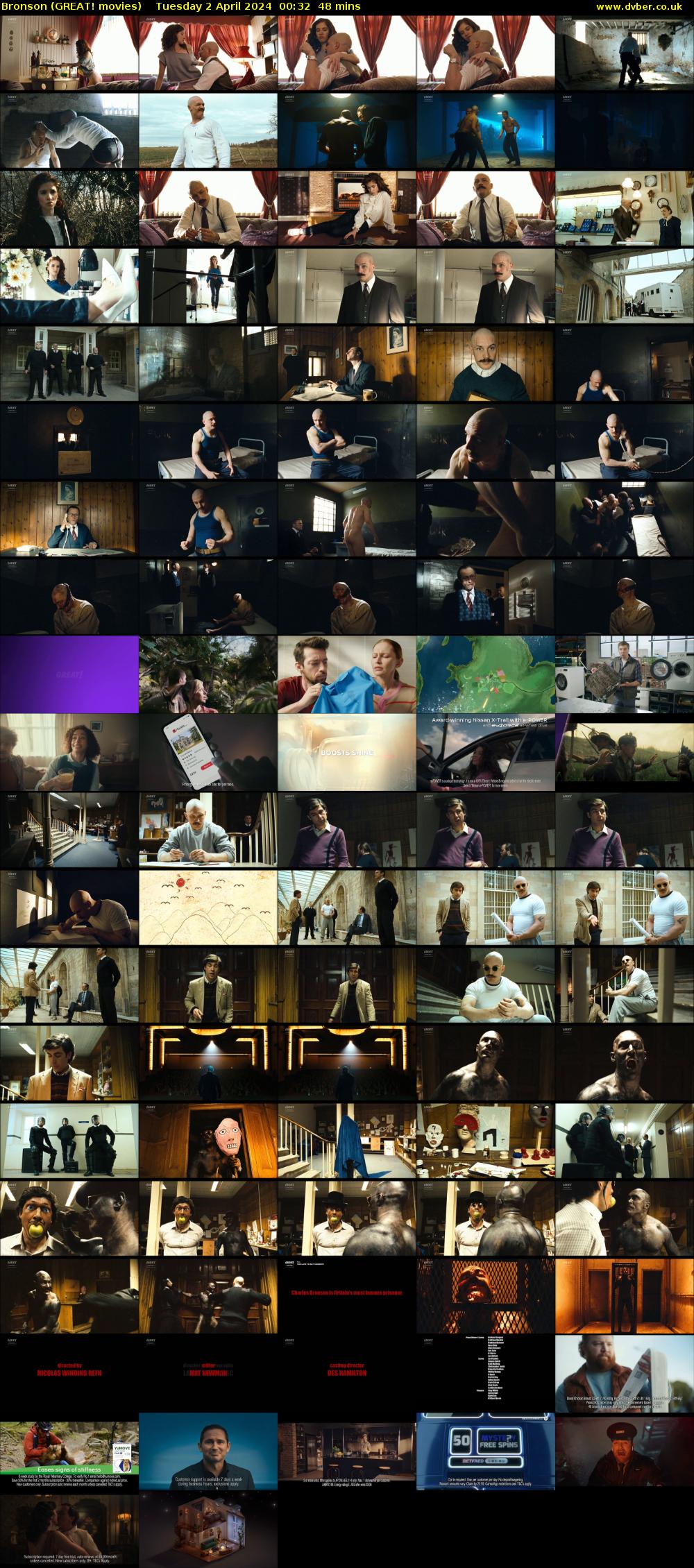 Bronson (GREAT! movies) Tuesday 2 April 2024 00:32 - 01:20