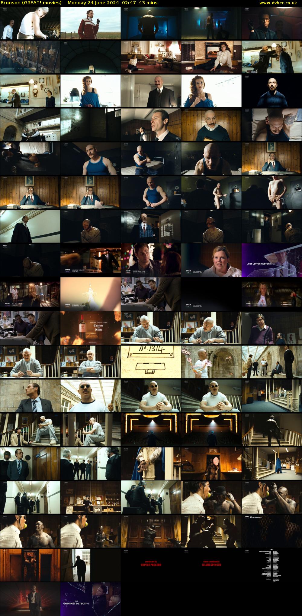 Bronson (GREAT! movies) Monday 24 June 2024 02:47 - 03:30