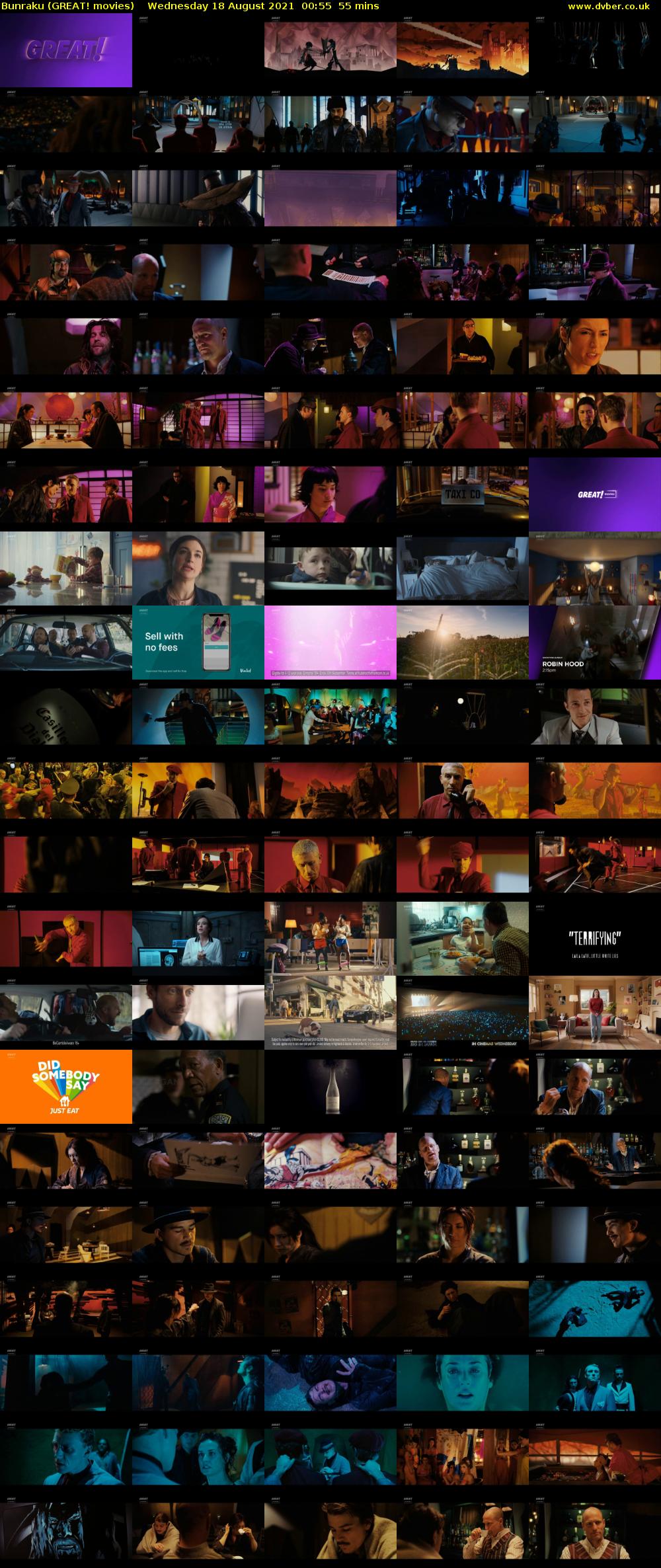 Bunraku (GREAT! movies) Wednesday 18 August 2021 00:55 - 01:50