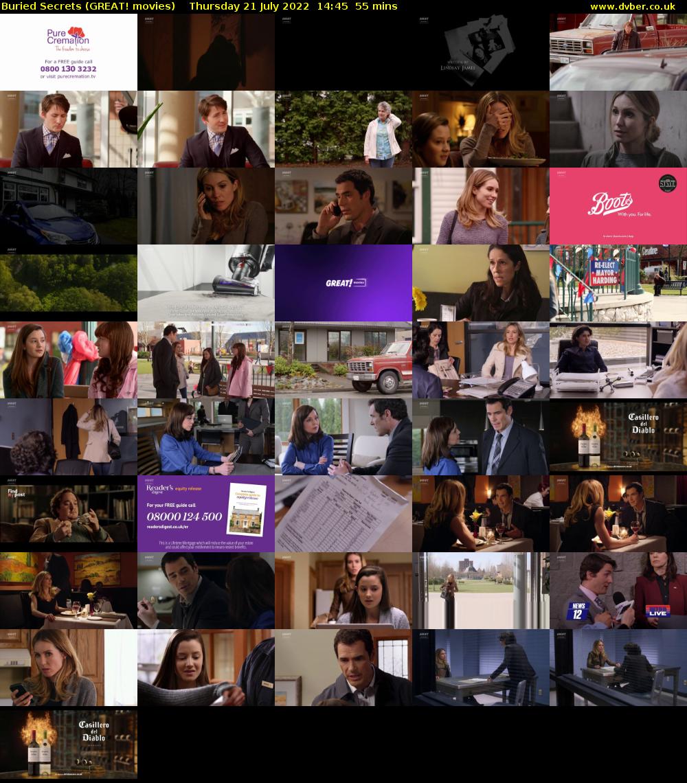 Buried Secrets (GREAT! movies) Thursday 21 July 2022 14:45 - 15:40