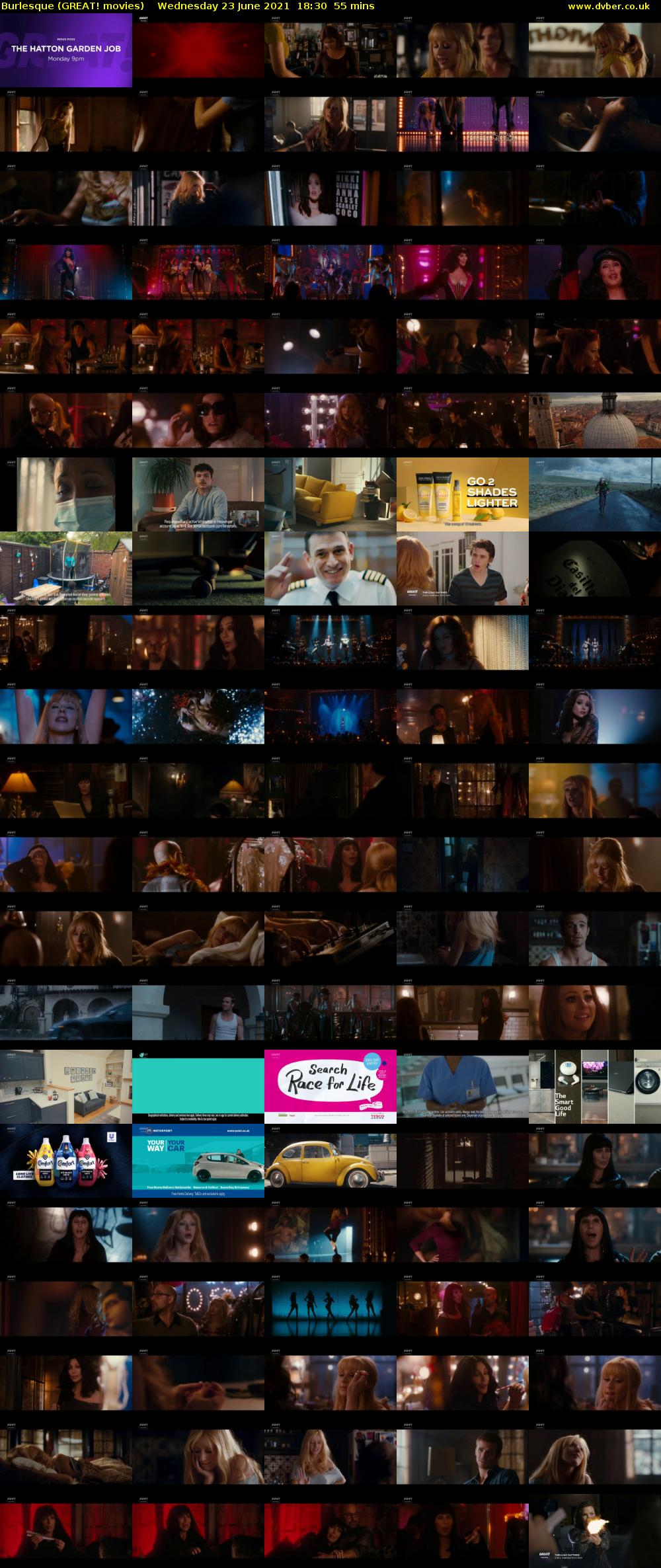 Burlesque (GREAT! movies) Wednesday 23 June 2021 18:30 - 19:25