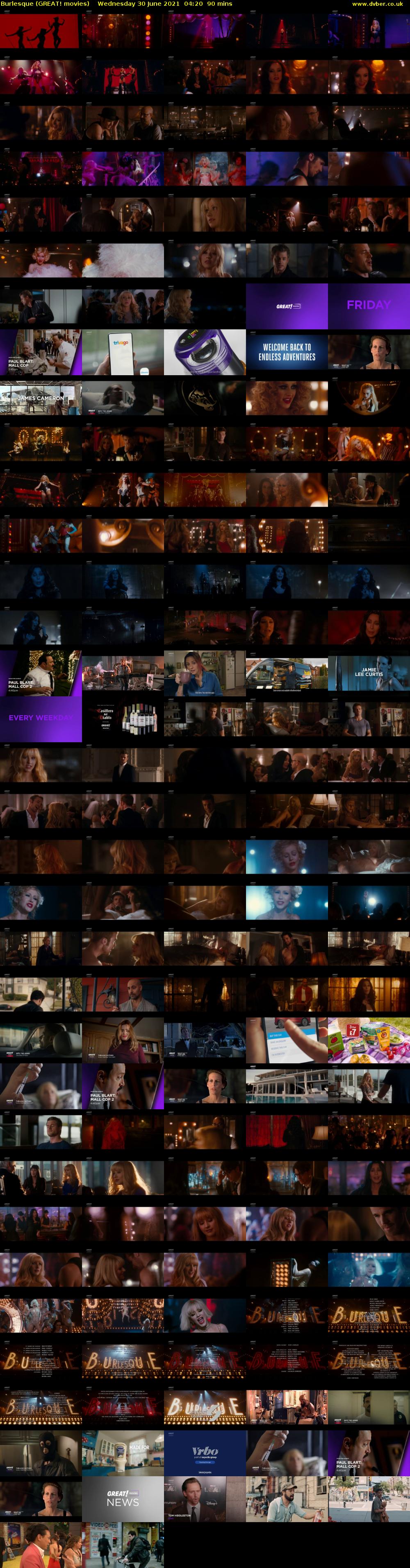 Burlesque (GREAT! movies) Wednesday 30 June 2021 04:20 - 05:50