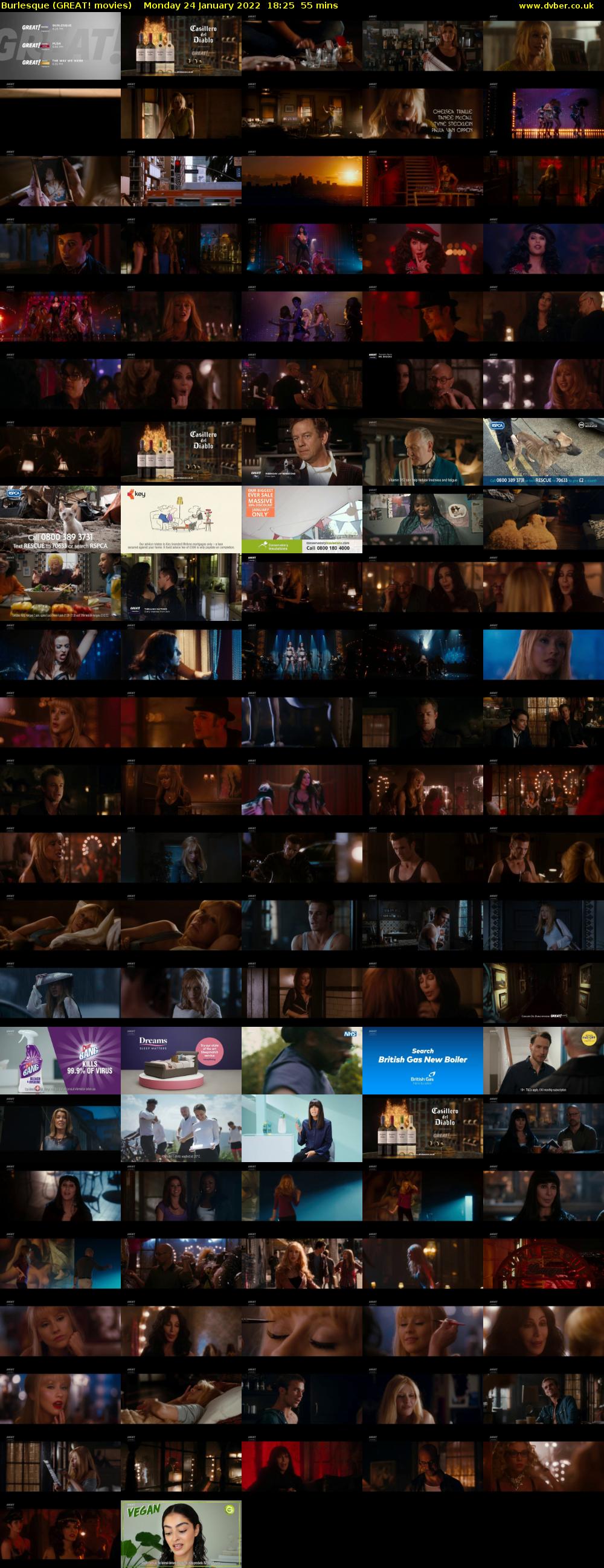 Burlesque (GREAT! movies) Monday 24 January 2022 18:25 - 19:20