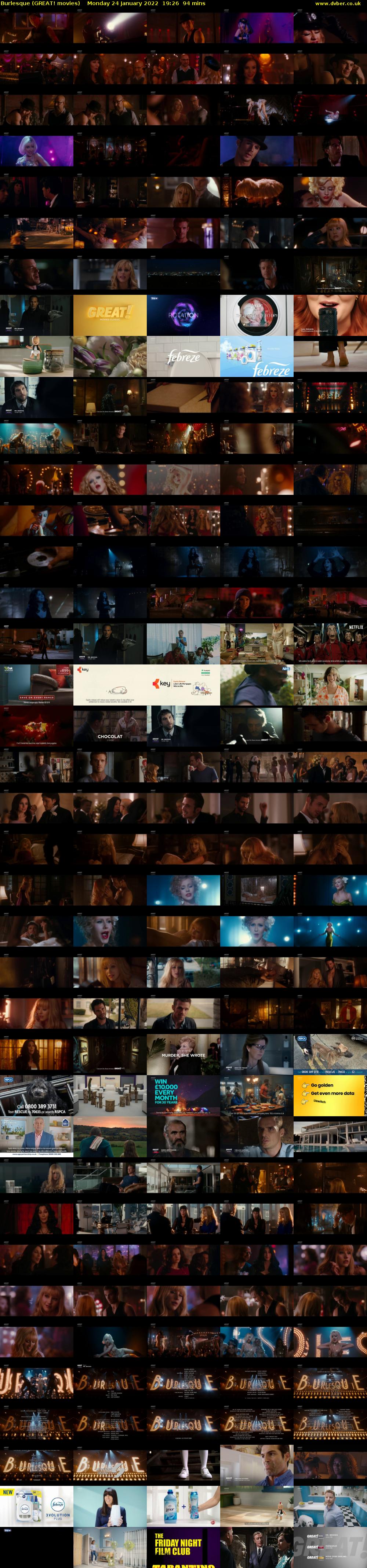 Burlesque (GREAT! movies) Monday 24 January 2022 19:26 - 21:00
