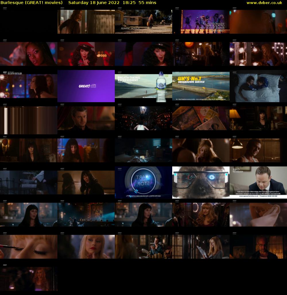 Burlesque (GREAT! movies) Saturday 18 June 2022 18:25 - 19:20