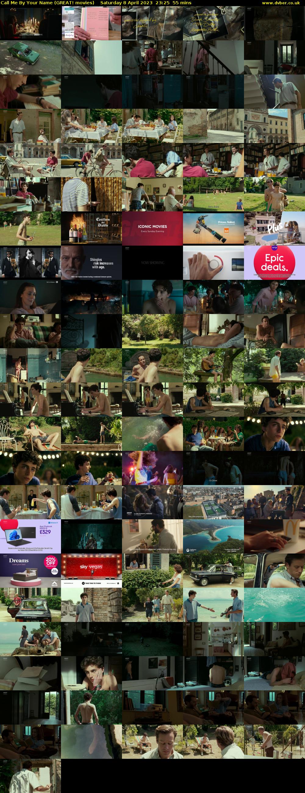 Call Me By Your Name (GREAT! movies) Saturday 8 April 2023 23:25 - 00:20