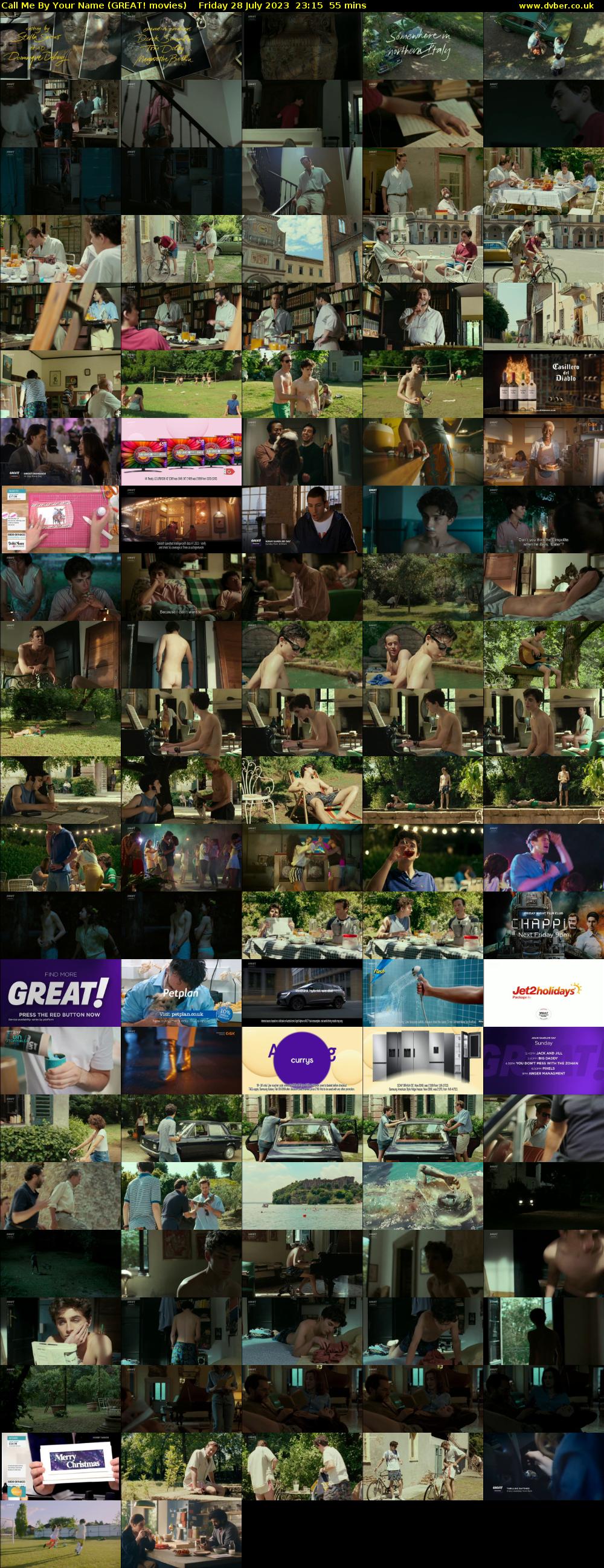 Call Me By Your Name (GREAT! movies) Friday 28 July 2023 23:15 - 00:10