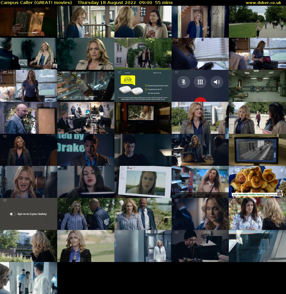 Campus Caller (GREAT! movies) Thursday 18 August 2022 09:00 - 09:55