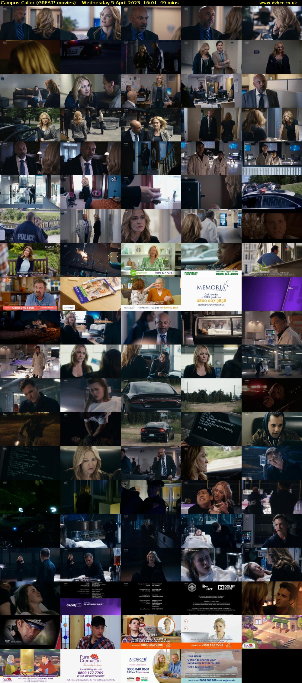Campus Caller (GREAT! movies) Wednesday 5 April 2023 16:01 - 16:50