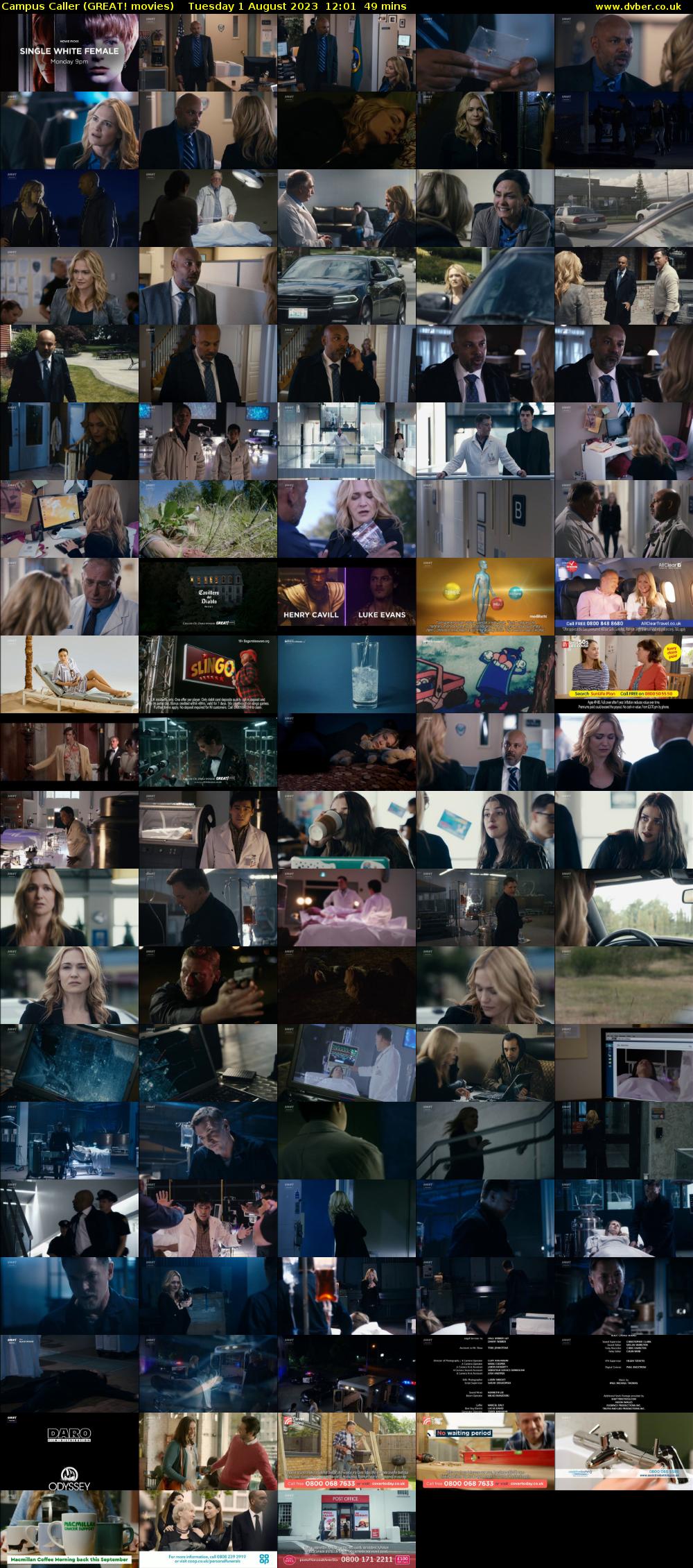 Campus Caller (GREAT! movies) Tuesday 1 August 2023 12:01 - 12:50