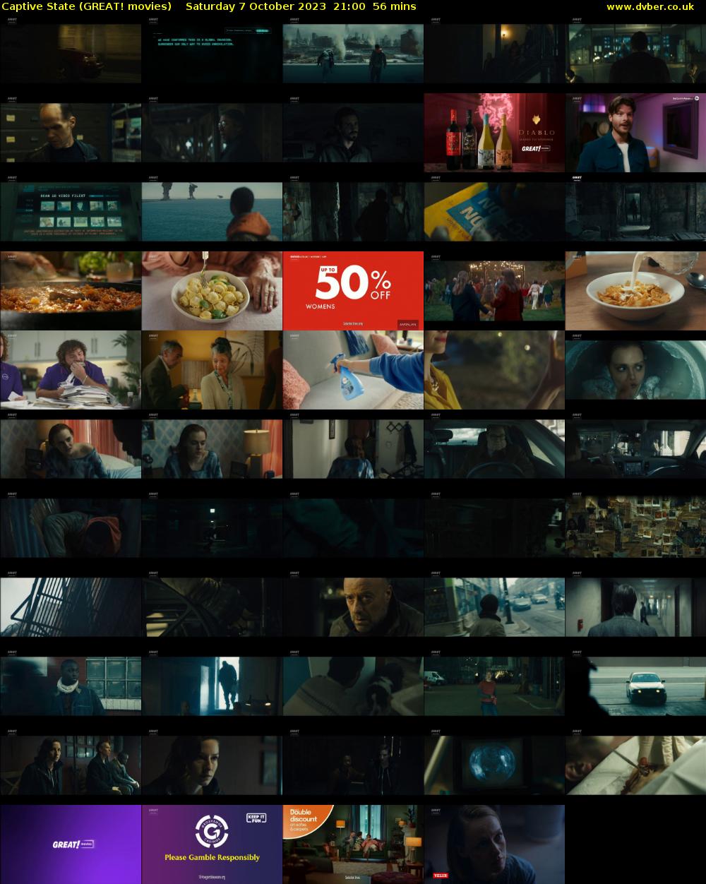 Captive State (GREAT! movies) Saturday 7 October 2023 21:00 - 21:56