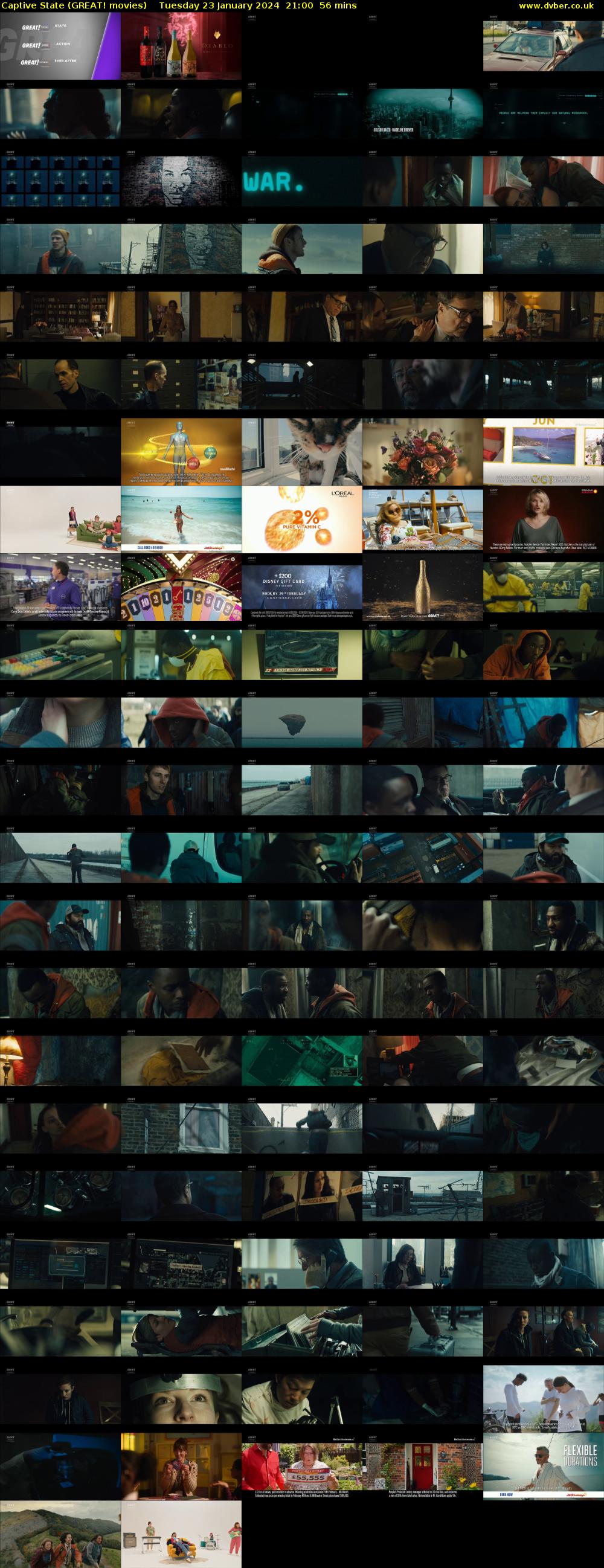 Captive State (GREAT! movies) Tuesday 23 January 2024 21:00 - 21:56