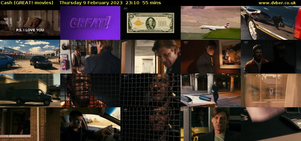 Cash (GREAT! movies) Thursday 9 February 2023 23:10 - 00:05