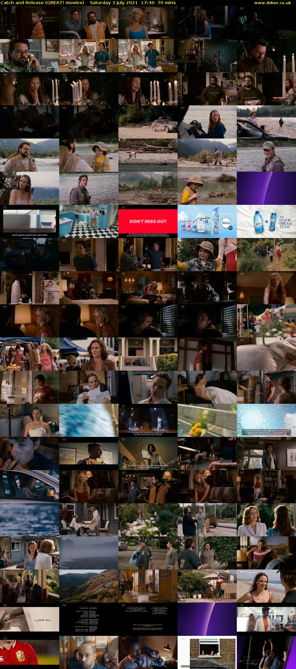 Catch and Release (GREAT! movies) Saturday 3 July 2021 17:40 - 18:50