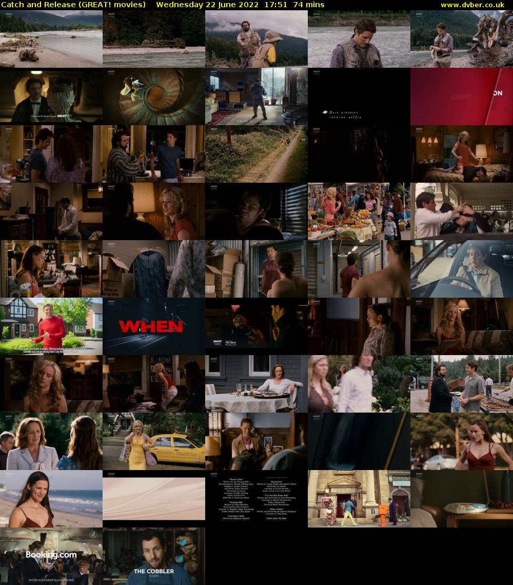 Catch and Release (GREAT! movies) Wednesday 22 June 2022 17:51 - 19:05
